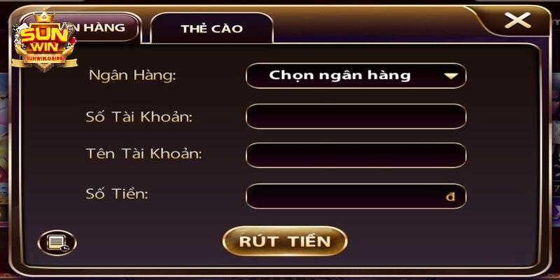 Rút tiền ngân hàng