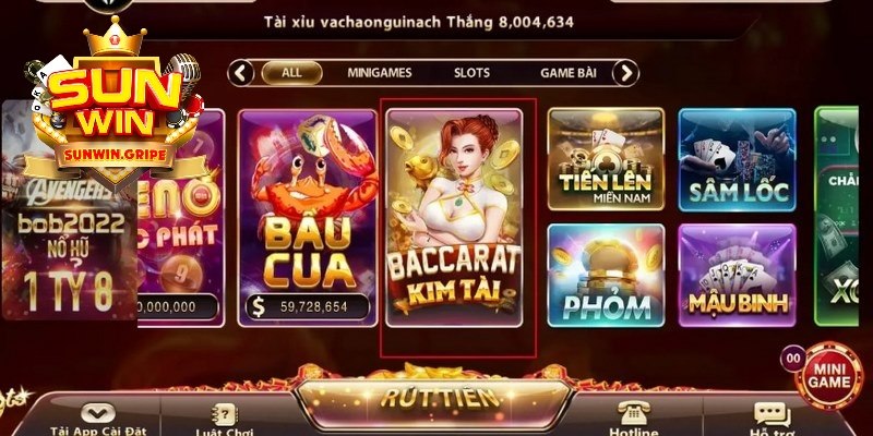 Baccarat Kim Tài Sunwin và những thông tin khái quát