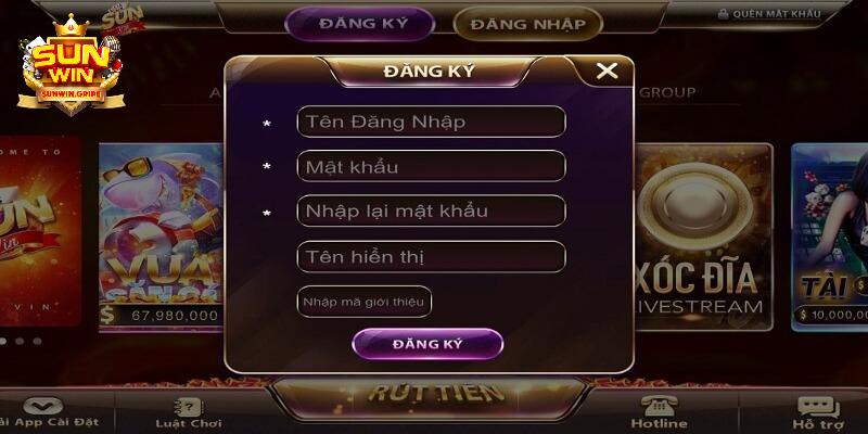 Thao tác các bước để trải nghiệm game Kim Cương Sunwin